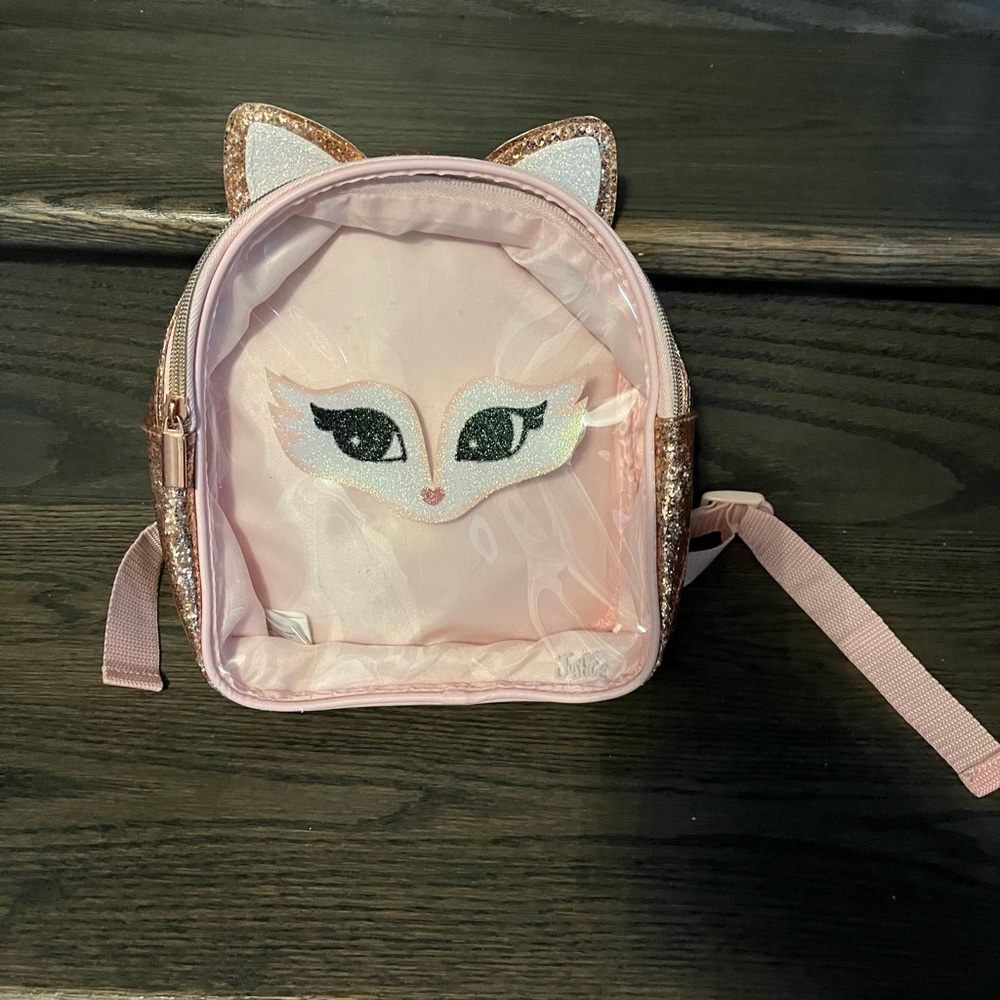 Justice fox mini kids backpack brand new